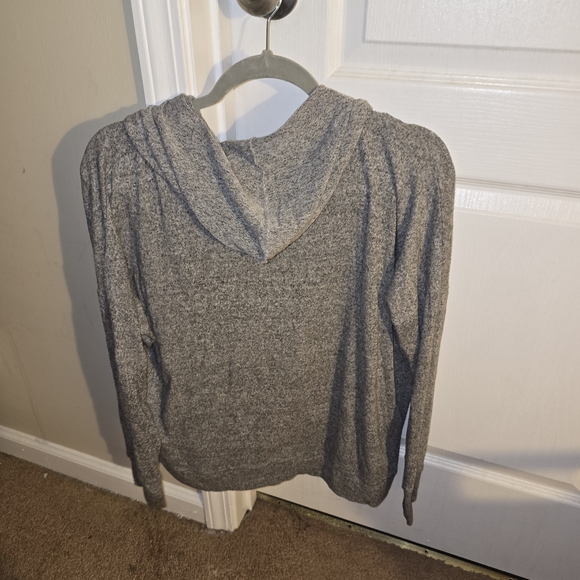 American Eagle Outfitters Heather Gray Cowl Neck Sweater - Picture 2 of 3